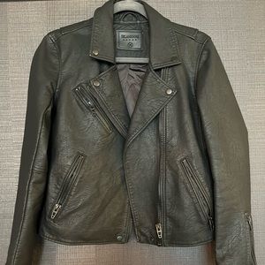 Black leather jacket
